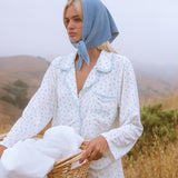 Ruffle Pajama Set - Blue Floral