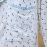 Ruffle Pajama Set - Blue Floral