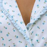 Ruffle Pajama Set - Blue Floral
