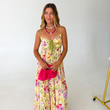 Maggie Floral Maxi Dress - Butter Multi