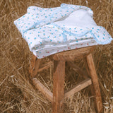 Ruffle Pajama Set - Blue Floral
