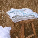 Ruffle Pajama Set - Blue Floral