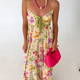 Maggie Floral Maxi Dress - Butter Multi