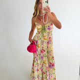 Maggie Floral Maxi Dress - Butter Multi