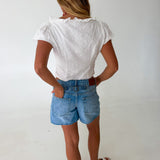 Gabi Eyelet Top - Off-White