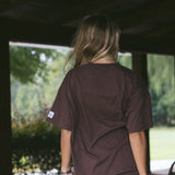 Fancy Oversized Fly Rod Tee - Chocolate
