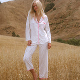 Ruffle Pajama Set - Pink Floral