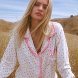 Ruffle Pajama Set - Pink Floral