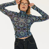 Tori Mesh Long Sleeve Top - Alpine
