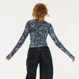 Tori Mesh Long Sleeve Top - Alpine