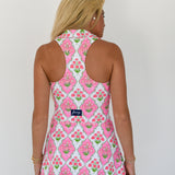 Delanie Athletic Dress - Pink Floral