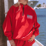 Oversized 1/4-Zip Pullover