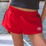 Terry Striped Varsity Comfort Shorts
