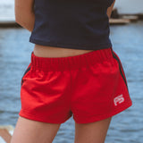 Terry Striped Varsity Comfort Shorts