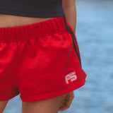 Terry Striped Varsity Comfort Shorts