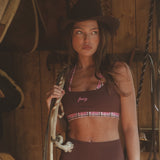 ComfortForm Halter Bra - Warm Marrom Brown