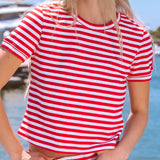 Striped Short Sleeve Top