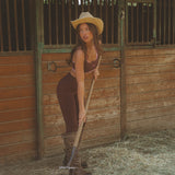 ComfortForm Halter Bra - Warm Marrom Brown