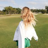 Fancy French Terry Mini Shorts - Fairway Green