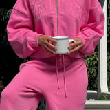Double Zipper Classic Mockneck - Cosmo Pink