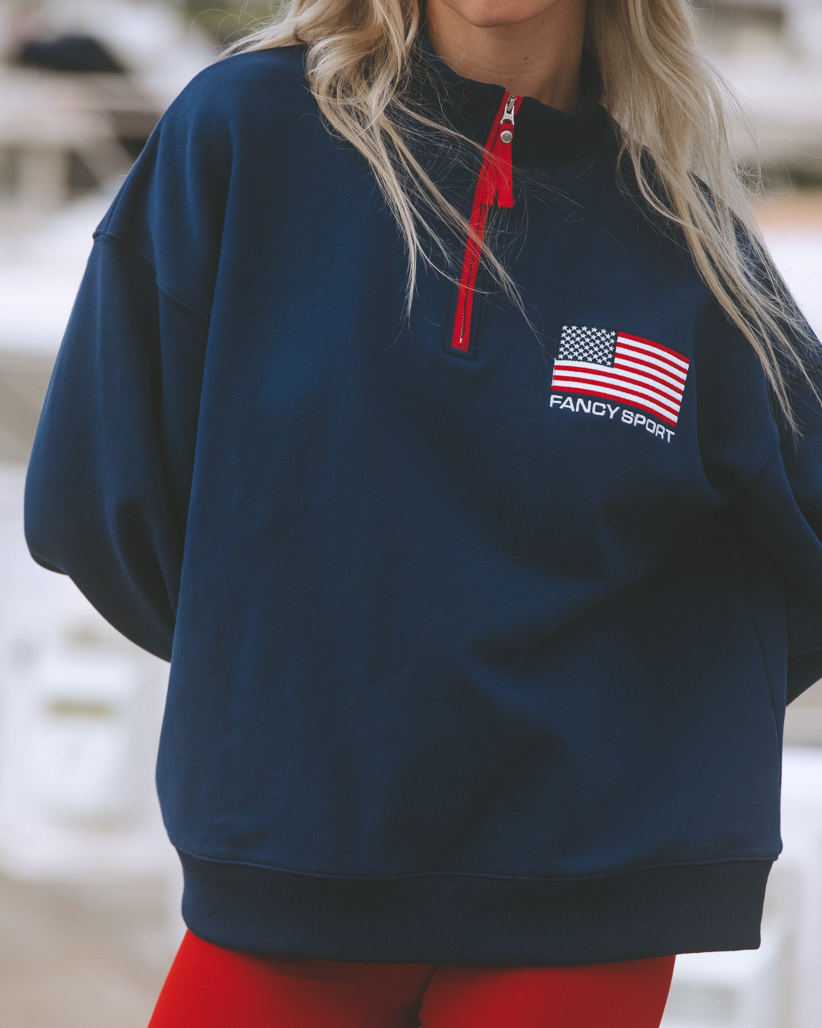 Oversized 1/4-Zip Pullover