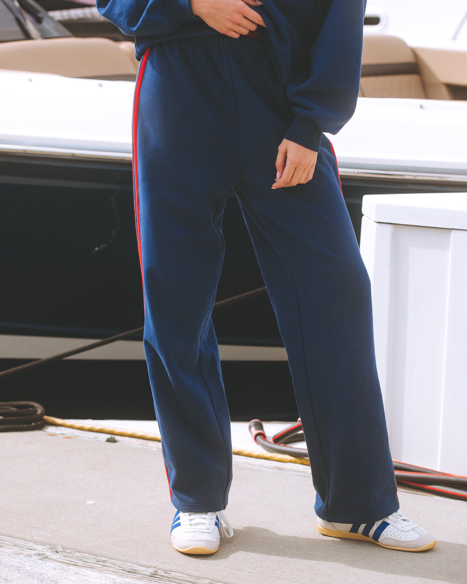 Terry Striped Comfort Varsity Pants