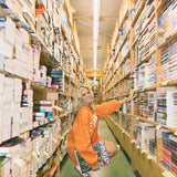 Fancy Oversized Fleece Mockneck - Burnt Orange