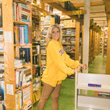 Fancy Oversized Mockneck - Gold/Purple