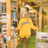 Fancy Oversized Mockneck - Gold/Purple