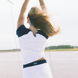 Fancy Varsity Mini Shorts - White
