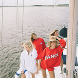 Fancy Oversized Quarter Zip Pullover - White