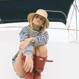 Fancy Striped Shorts - Navy/White Stripes
