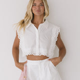 Joy Embroidered Set - Off White