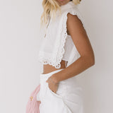 Joy Embroidered Set - Off White