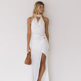 Lila Halter Top And Maxi Skirt - Off White