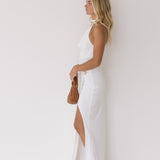 Lila Halter Top And Maxi Skirt - Off White