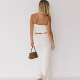 Addie Lace Cami and Skirt Set - Cream