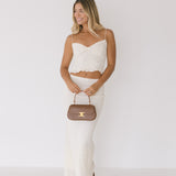 Addie Lace Cami and Skirt Set - Cream