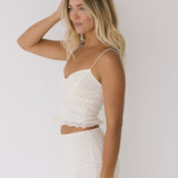 Addie Lace Cami and Skirt Set - Cream