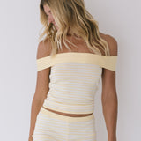 Eleanor Striped Knit Set - Yellow