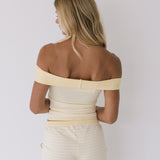Eleanor Striped Knit Set - Yellow