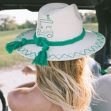 Camellia Striped Maxi Dress - Green/White Stripes