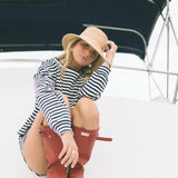 Fancy Striped Shorts - Navy/White Stripes