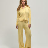 Double-Zip Knit Jacket - Daffodil