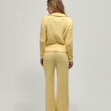 Foldover Knit Pant - Daffodil