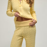 Double-Zip Knit Jacket - Daffodil