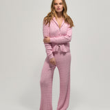 Foldover Knit Pant - Tulip