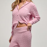 Double-Zip Knit Jacket - Tulip