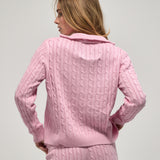 Double-Zip Knit Jacket - Tulip