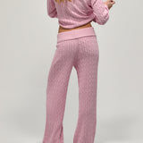Foldover Knit Pant - Tulip